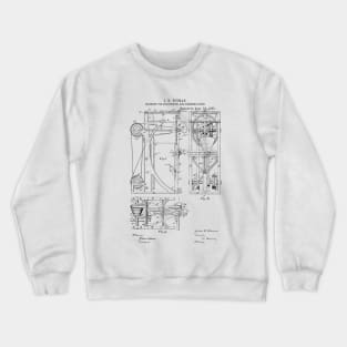 Machine for sharpening and gumming saws Vintage Retro Patent Hand Drawing Funny Novelty Gift Crewneck Sweatshirt